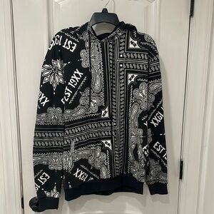 MGK Black and White Graphic Hoodie